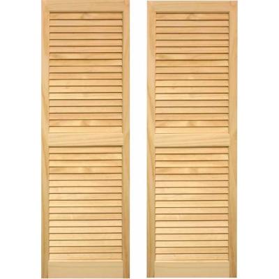 Shl63 Exterior Louvered Shutters 15 X 63 In.