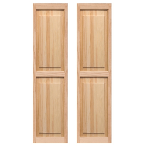 Shp51 Exterior Raised Panel Shutters 15 X 51 In.