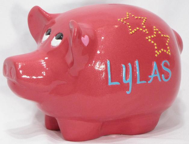 68107 Bff And Lylas Piggy Bank. Double Sided Best Friends Forever Love You Like A Sister With Bottom Stopper