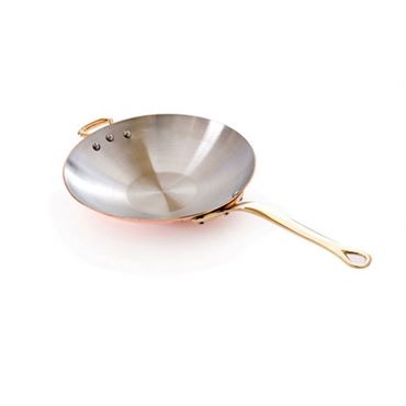 034078 Copper Wok Chinese Frying Pan 11.88 In.