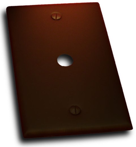 Single Cable Jack Switch Plate, Venetian Bronze