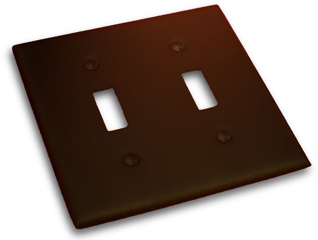 10822vb Double Toggle Switch Plate, Venetian Bronze