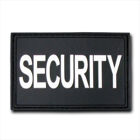 Security Rubber Patch, Black