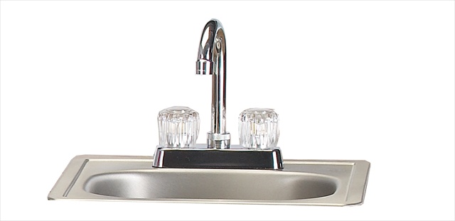 12389 Sink With Faucet, Standard, Stainless Steel