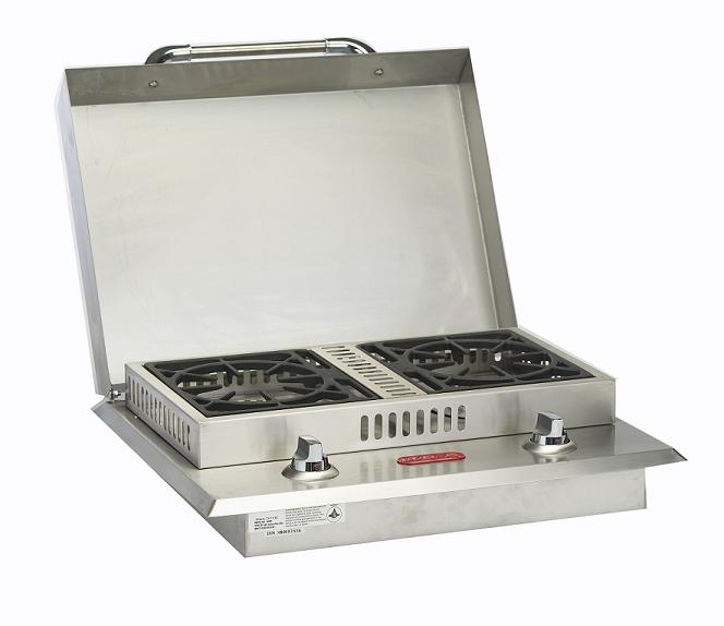60099 Double Side Burner Natural Gas - Stainless Steel
