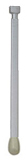 Behrs339ss Ball-end Hanging Rod, Silver 20 In.