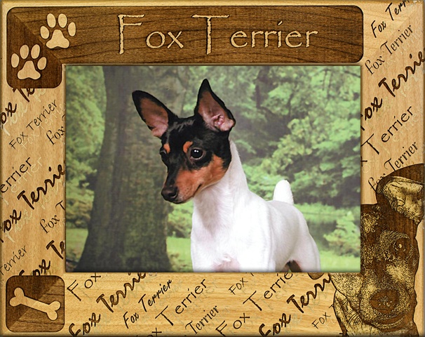 Giftworks Plus Dba0078 Fox Terrier, Alder Wood Frame, 3.5 X 5 In