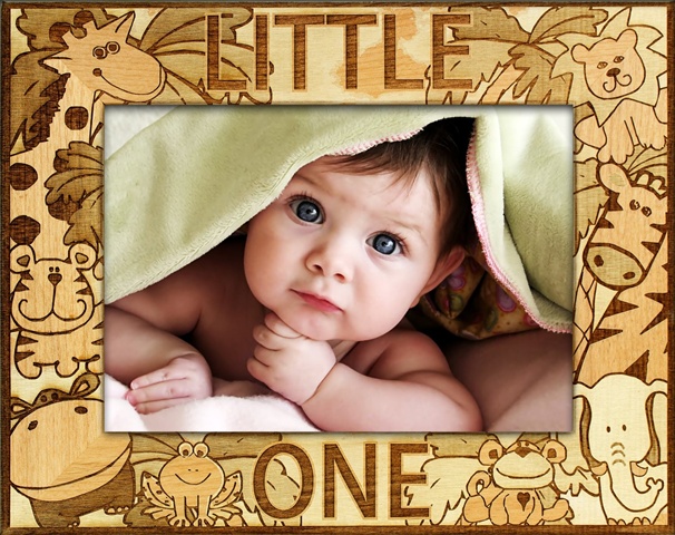 Giftworks Plus Bby0022 Little One, Alder Wood Frame, 8 X 10 In