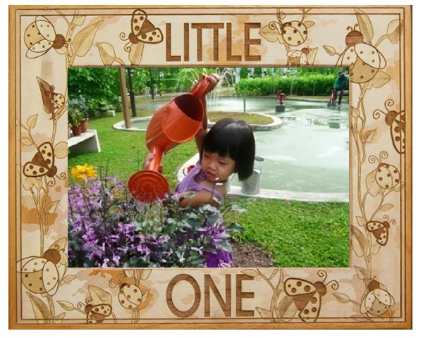 Giftworks Plus Bby0045 Little One - Lady Bugs, Alder Wood Frame, 8 X 10 In
