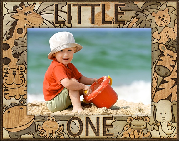 Giftworks Plus Bby0022 Little One, Alder Wood Frame, 3.5 X 5 In