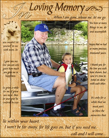 Giftworks Plus FAM5025 In Loving Memory- Alder Wood Frame- 3.5 x 5 In