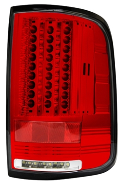 Ford F150, F250 Ld 2004 - 2008 Tail Lamps, Led Ruby Red