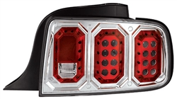 Ford Mustang 2005 - 2009 Tail Lamps, Led Crystal Clear