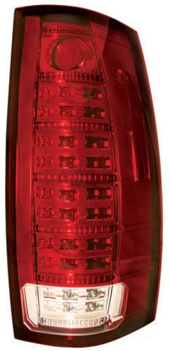 Gmc Yukon, Yukon Xl 2007 - 2014 Tail Lamps, Fiber Optic & Led Ruby Red