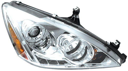 Honda Accord 2003 - 2007 Head Lamps, Projector With Rings Chrome