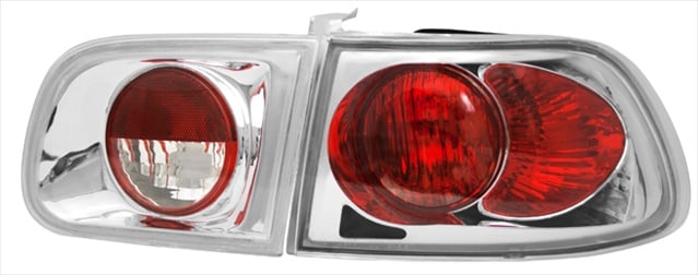 Cwt-728c Honda Civic 1992 - 1995 Tail Lamps, Crystal Eyes Crystal Clear
