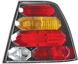 Cwt-ce3034cba Volkswagen Jetta 1999 - 2005 Tail Lamps, Crystal Eyes Black, Amber, Red