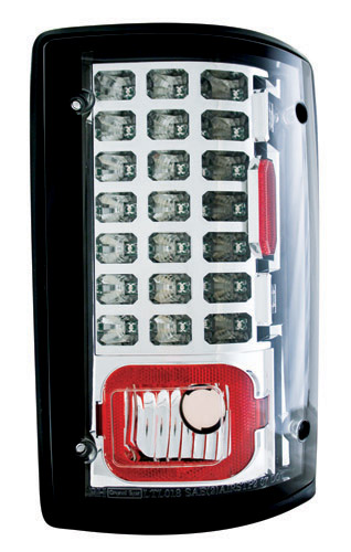 Ledt-502c Ford Econoline 1995 - 2012 Tail Lamps, Led Crystal Clear