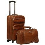 8002-2 2-piece Carry-on Luggage Set - Brown