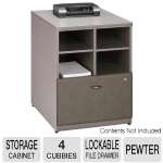 Bush Furniture Wc14523 Series A Pewter 24 Storage Unit