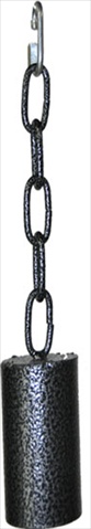 Ae002 Black Medium Metal Pipe Bell On A Chain