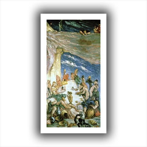 Artwal The Orgy Unwrapped Canvas Artwork By Paul Cezanne, 12 X 24 Inch