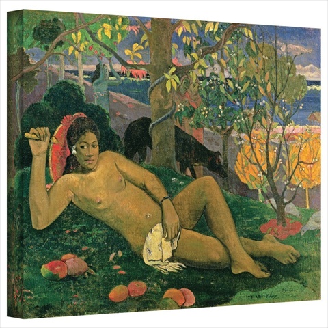 Artwal Te Arii Vahine, The Kings Wife Gallery-wrapped Canvas By Paul Gauguin, 14 X 18 Inch
