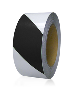 25-600-2100-665 Floormark - Black And Clear Stripe, 2 In. X100 Ft.