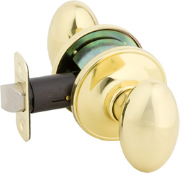 2 G2ke1023 Carlyle Series Grade 2 Privacy Knob Set, Bright Brass