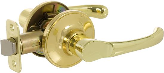 Kn5023 Newport Series Grade 3 Privacy Lever Set, Bright Brass