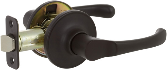 Kn5000 Newport Series Grade 3 Keyed Entry Lever Set, Oil Rubbed Bronze