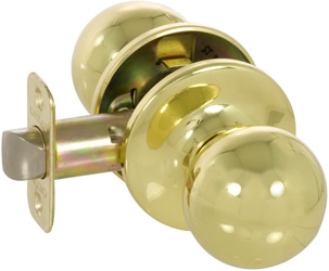 Fairfiled Series Grade 3 Keyed Entry Knob Set, Bright Brass