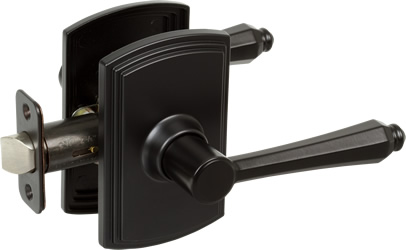 364004 Briona Handleset - Single Cylinder, Black