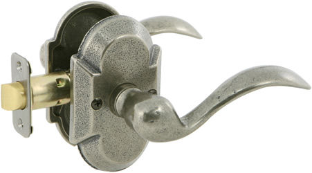 691608cr Tiara Lever - Entrance, Aged Pewter