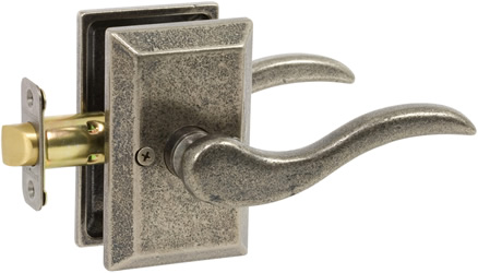 692708sr Ronda Lever - Privacy, Aged Pewter