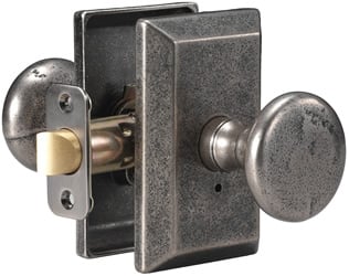 681508s Tulum Series Keyed Entry Door Knob Set With Curved Backplate