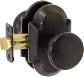 681500c Tulum Series Keyed Entry Door Knob Set With Curved Backplate