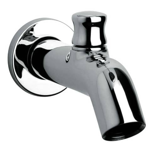 43100 Cast Brass Traditional 6 In. Tub Spout With Diverter In Chrome