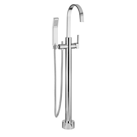 15295 Floor Mounted Free Standing Bath Filler And Hand Shower Series J15 In Chrome