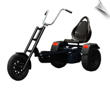 Renegade.bkbp3 Renegade Pedal Kart, Black, 3-speed