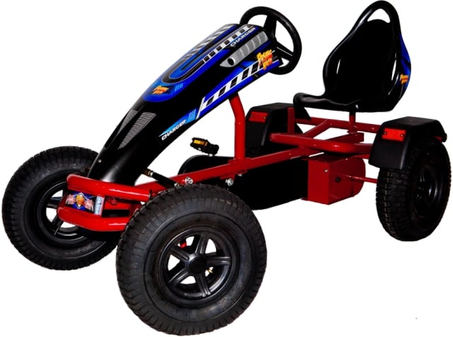Charger.rdbp Charger Pedal Kart, Red-black Wheels