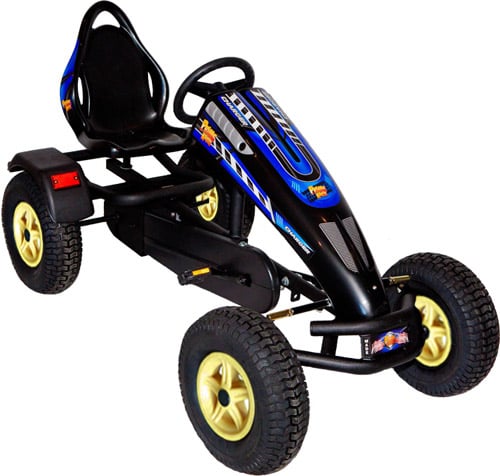 Charger.bkyp Charger Pedal Kart, Black-yellow Wheels