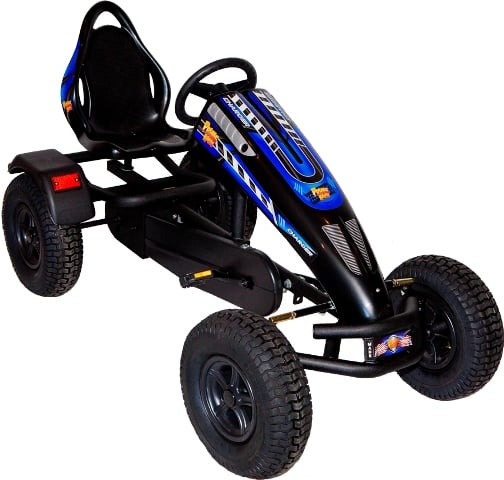 Charger.bkbp3 Charger Pedal Kart, Black-black Wheels, 3-speed