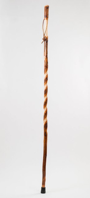 Thick2 48 In. Twisted Hickory Walking Stick