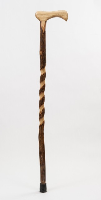 THICKWC 37 in. Twisted Hickory Walking Cane