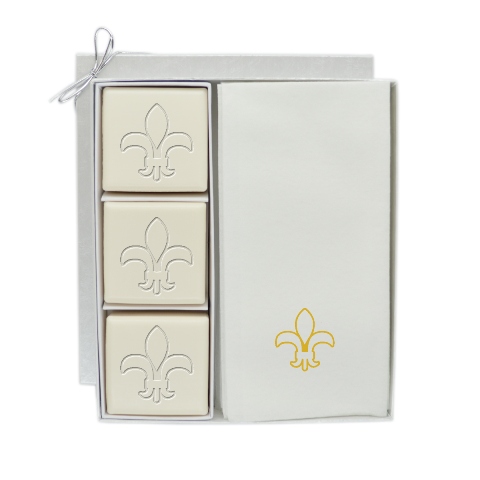 Eco Luxury Courtesy Gift Set-g-fleur-de-lys Soap