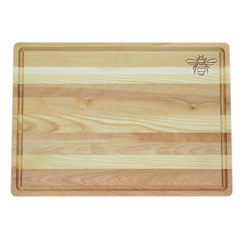 Master Collection Wooden Cutting Board Large-bee