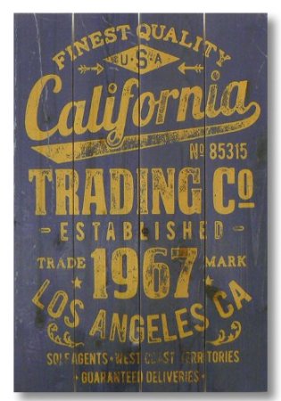 Wctc1420 14 X 20 California Trading Company Wood Art