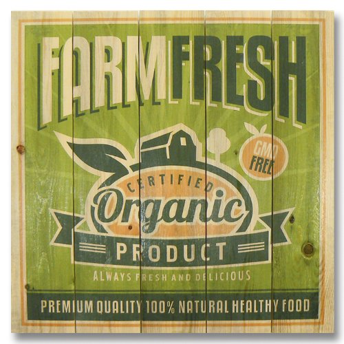 Wffo1717 17 X 17 Farm Fresh Organic Wood Art