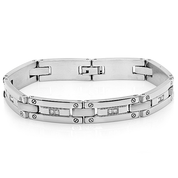 Stainless Steel Ip Bracelet, Silver